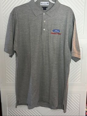 Ford Gray Polo with Racing Patch
